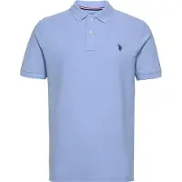 U.S. POLO ASSN. Skjorte 'UMALFRED' lyseblå / sort
