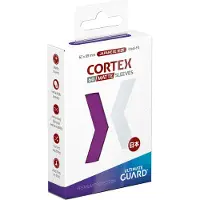 Ultimate Guard Cortex Yttre kort ärmar 60 japansk storlek TCG-ärmar 62 x 89 mm lila bakmatt matt finish Ingen PVC och syrofri hög tydlighet