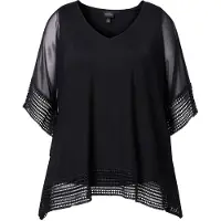 Ulla Popken Bluse sort