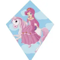 Airow Prinsesse drage til børn fra 4 år, 73 x 60 cm