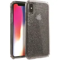 Uniq Etui til iPhone Xs Max Clarion Tinsel Sort