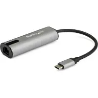 StarTech.com Startech 2.5GbE USB C to Ethernet Adapter NBASE-T NIC, USB 3.0 Type C 2.5/1 Gigabit/100 Mbps Multi Speed Network/USB 3.1 Laptop to RJ45/LAN Thunderbo