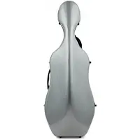 Gear4Music Glasfiber Cello Kuffert fra Sølv