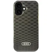 Audi IML-sømønster MagSafe iPhone 16 6,1" sort/sort hardcase AU-IMLMIP16-Q5/D3-BK
