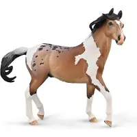 Collecta -figurer MUSTANG STALLION BAY PINTOLOOSA - Deluxe-skala 1:12