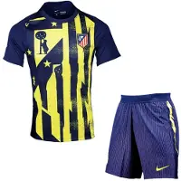 Nike Atletico Madrid Trænings T-Shirt Dri-FIT Academy Pro Pre Match - Navy/gul - , størrelse Large