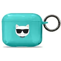 Karl Lagerfeld Choupette-etui til AirPods 3 - Blå