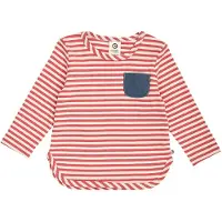 Müsli Bluse - Rib - Mineral Red/Tofu - - 1 år (80) - Bluse