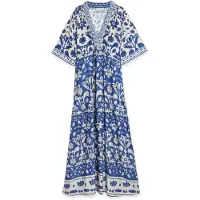 Lola Casademunt Kjole creme / blå