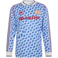 Adidas Manchester United Udebanetrøje 1990/92 Lange Ærmer - , størrelse Small