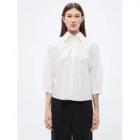 Hugo Boss Bluse 'C_Belenta' hvid