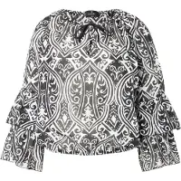Monari Bluse sort / hvid