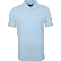 Barbour Basic piqué-polo lyseblå Blå Lyseblå måle