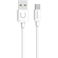 Usams U-Turn USB-A til microUSB-kabel 1m 2A Hvid