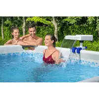 Bestway Flowclear Beroligende LED-vandfald til Pool