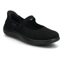 SKECHERS slip-in ballerina - Sort - Sko