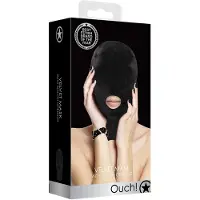 Ouch! Velvet & Velcro Maske med Mundåbning