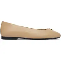 Tommy Hilfiger Ballerinasko 'TH Monogram Plaque' beige