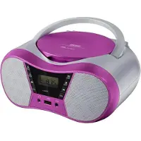 Eltra radio-cd-afspiller Lila2 CD/USB/BT lyserød
