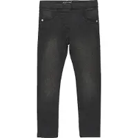 Minymo Jeggings - Slim Fit - Grey Black - - 4 år (104) - Leggings