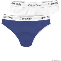 Calvin Klein Underwear String mørkeblå / lysegrå / sort / hvid