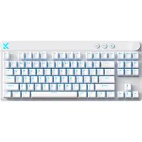 MCHOSE Mix 87 Mount Tai Magnetic Hall Effect - Gaming Tastatur - Uden Numpad - Amerikansk engelsk - Hvid