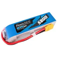 Gens ace 5800mAh 60C 18.5V 5S1P Lipo batteripakke med XT90-stik