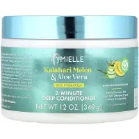 Mielle , Dyb Hydrering 2-Minutters Dyb Forbedring, For Tørt, Dehydreret Hår, Kalahari Melon & Aloe Vera, 12 oz (340 g)