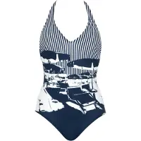 Sunflair Badedragt navy / hvid