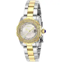 Invicta Dameur 28443 Angel Hvid/Gul guldtonet stål Ø30 mm
