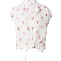 ONLY Bluse 'ONLTHYRA' brun / pink / hvid
