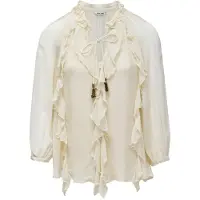 Salsa Jeans Ruffle 3/4 ærme Bluse