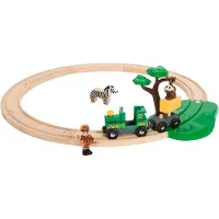BRIO World togbanesæt - 17 dele - Safari 33720 - - OneSize - Tog