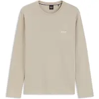 BOSS Ottoman pyjamas-T-shirt i bomuldsblanding med broderet logo