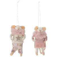 Bloomingville Peo Ornament, Rosa, Uld