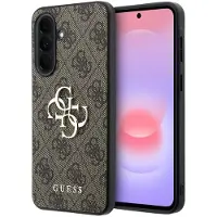 GUESS Samsung Galaxy A57 4G Big Metal Logo Hybrid Cover - Brun