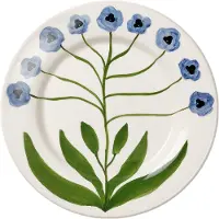 Pick a Poppy Madelen Möllard Pansy salattallerken Blue, 22 cm