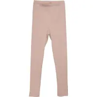 Minymo Leggings - Rib - Misty Rose - - 4 år (104) - Leggings