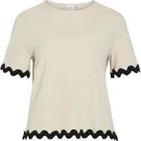 Vila Shirts 'VICalisa' taupe / sort