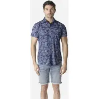 KOROSHI Skjorte navy / hvid