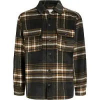 Jack & Jones Skjorte 'JJEBRADLEY OLLIE' brun / sort / hvid