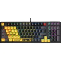 A4Tech Bloody S98 Sports - Tastatur - bagbelyst - USB-C - tastkontakt: BLMS Red Plus Switch (hot-swappable) - sports lime