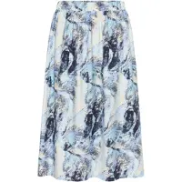 Kaffe Nederdel 'Jasmin' beige / blå