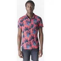 KOROSHI Skjorte navy / lyseblå / pitaya / hvid