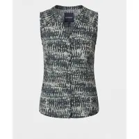 KOROSHI Bluse cyanblå / pastelgrøn / sort
