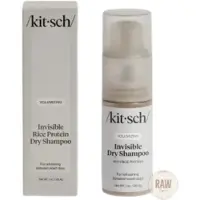 Kitsch Volumizing Rice Protein Dry Shampoo Powder - T?rshampoo til kvinder og m?nd uden hvidt st?b absorberer olie Ikke-fedtet til lette til mell
