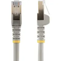 StarTech.com 0.5m Gray Cat6a / Cat 6a Shielded Ethernet Patch Cable 0.5 m - patch cable - 50 cm - grey - Grå - 0.5 meter