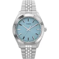 Timex Analogt ur blå / sølv