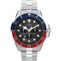 Timex Analogt ur blå / rød / sølv