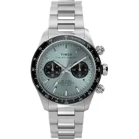 Timex Analogt ur blå / sølv